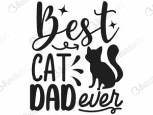 Best Cat Dad Ever Svg