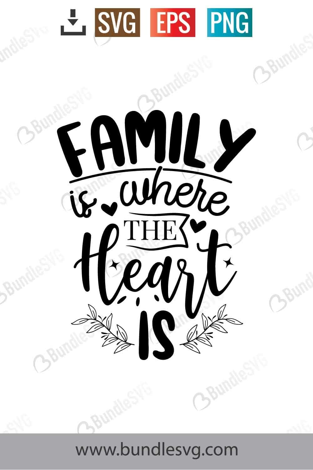 Family Is Where The Heart Is Svg.