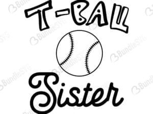 Tball Sister Svg