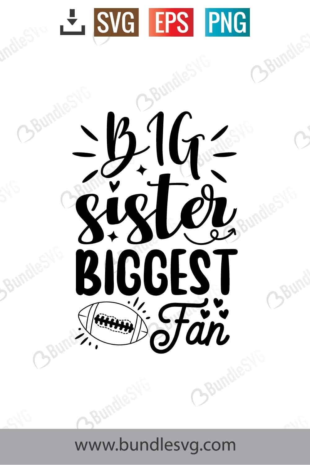Big Sister Biggest Fan Svg