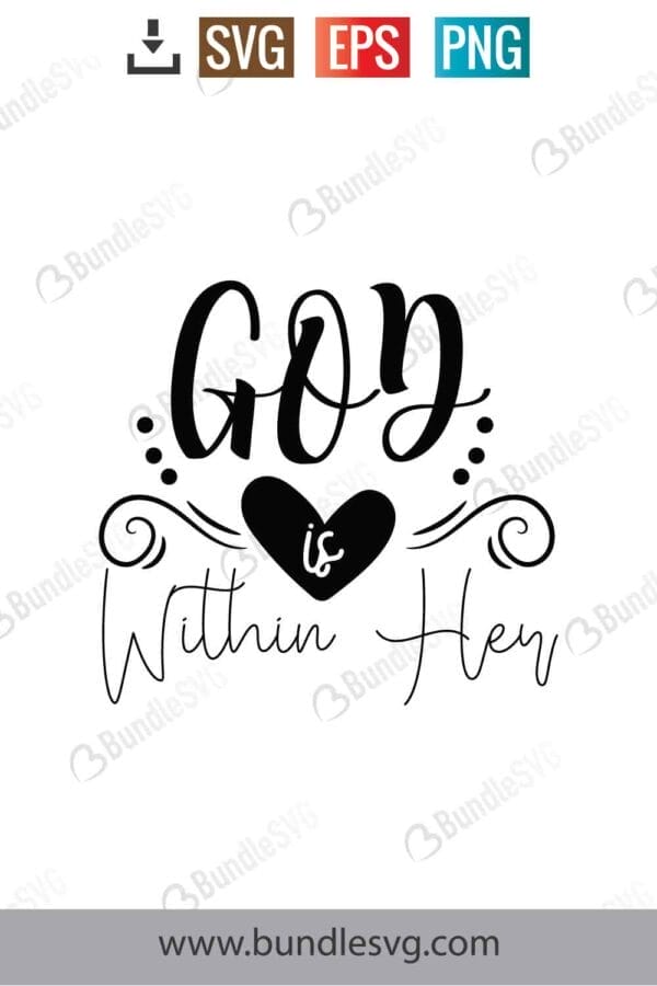 God Is Within Her Svg