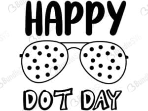 Happy Dot Day Svg