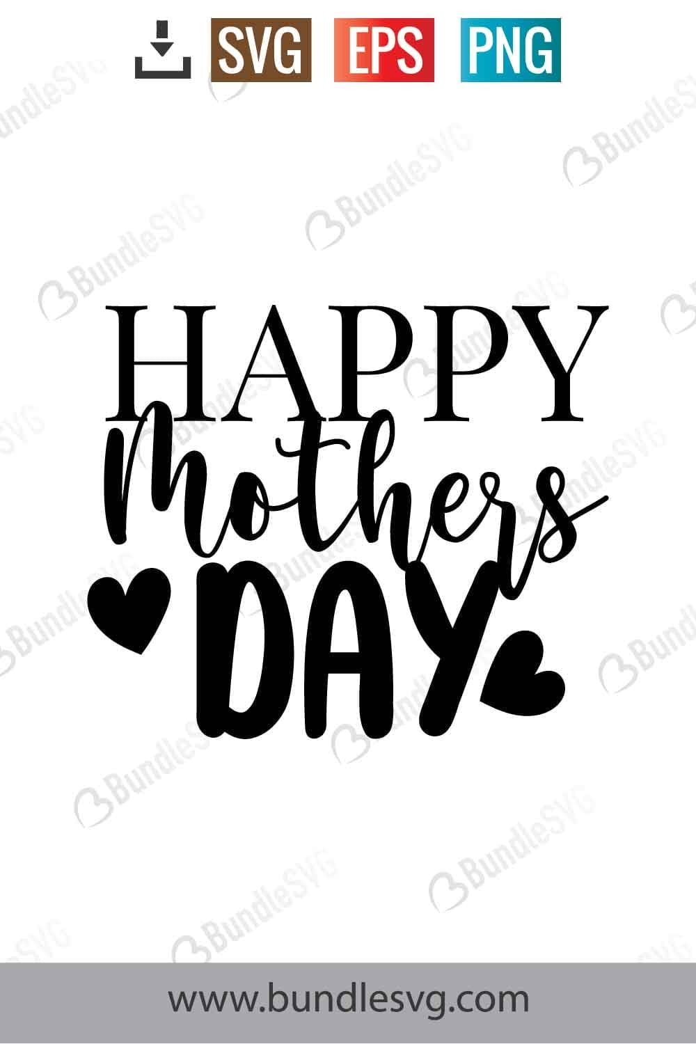 Happy Mothers Day Topper Svg