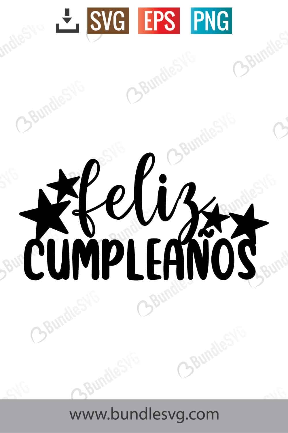 Feliz Cumpleaños Cake Topper Svg