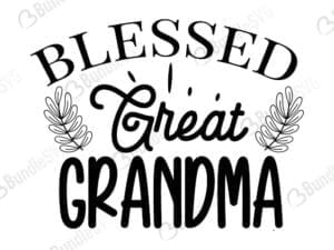 Blessed Great Grandma Svg