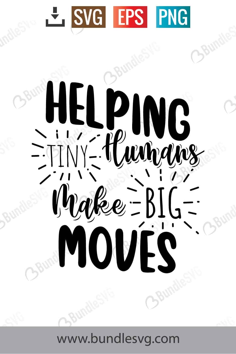 Helping Tiny Humans Make Big Moves Svg
