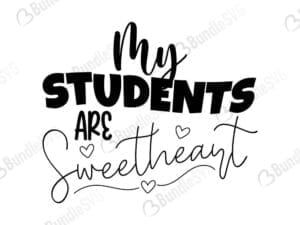 My Students Are Sweethearts Svg