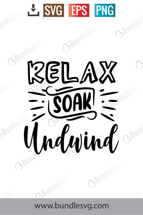 Relax Soak Unwind Svg