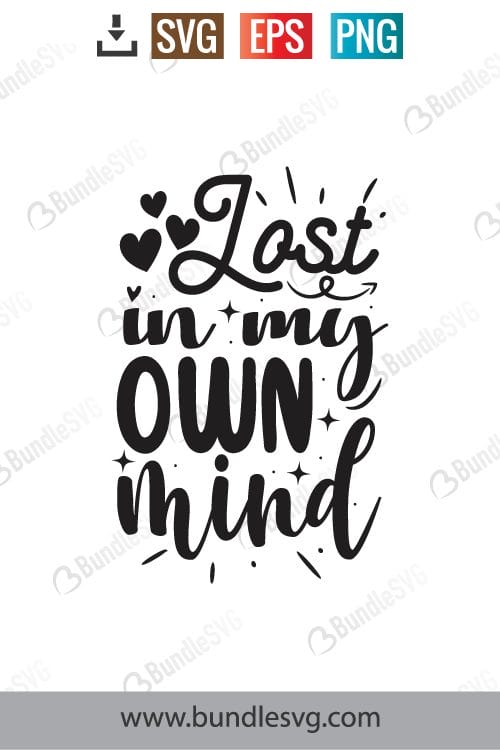 Lost In My Own Mind Svg