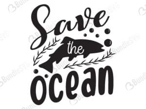 Save The Ocean Svg