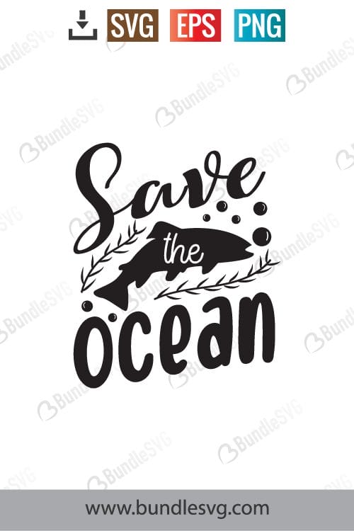 Save The Ocean Svg